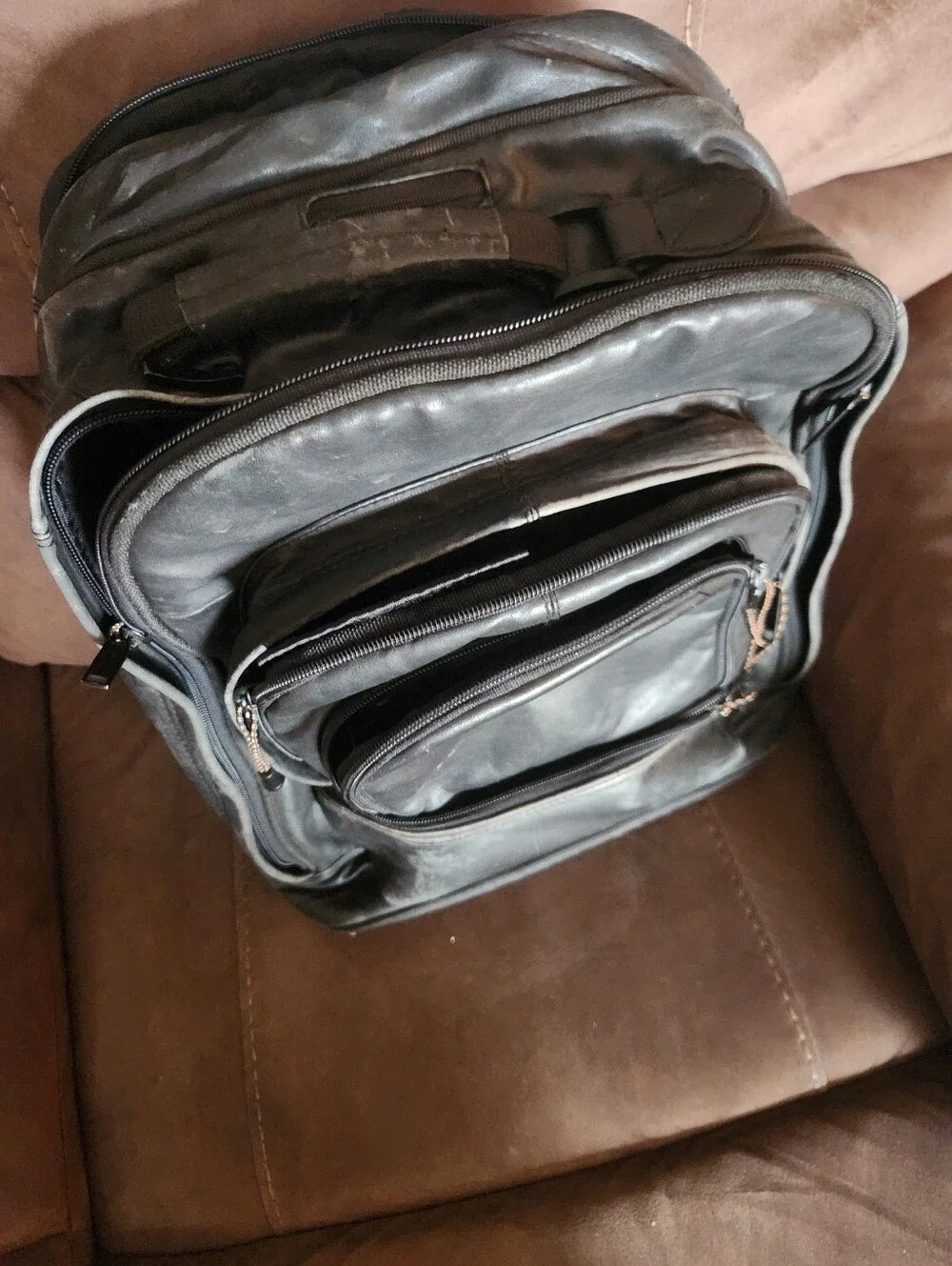 Vintage Wilsons Leather Black Backpack